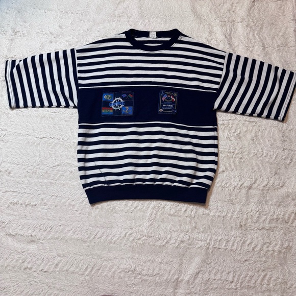 Vintage Other - 90s GREEN COAST Yachting Outfits Marine Sweatshirt Made in Italy  large